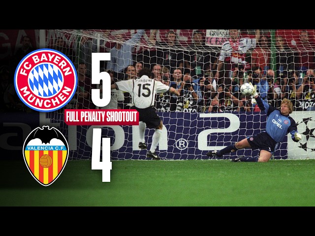 Legend Kahn saves 3 penalties! | FULL PENALTY SHOOT-OUT | FC Bayern - FC Valencia | UCL-Final