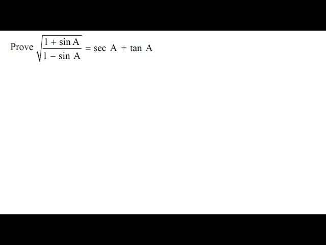 Trigonometric Identities | BQ07 | Class 10th [Hindi]
