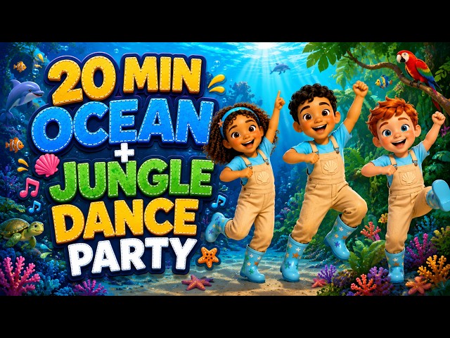 Kids Dance Songs for School | Ocean Dance, Jungle Dance + More Hits | 20+ Min Dance Party