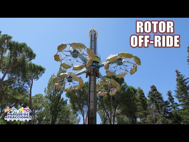 Rotor Off-Ride Footage, Parque de Atracciones de Madrid Huss Condor | Non-Copyright