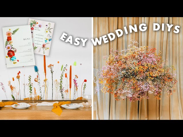 these are the easy wedding trends you'll want to DIY