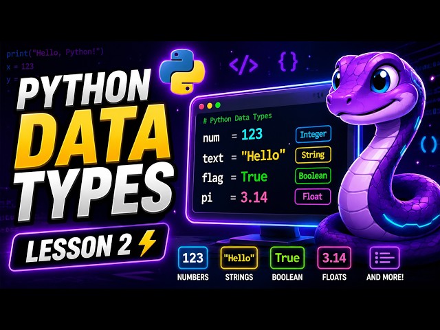 Python Data Types Explained for Beginners ⚡🐍 | Python Tutorial #2