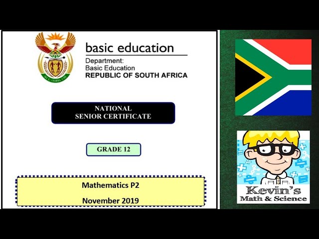 Grade 12 Maths paper 2 november 2019