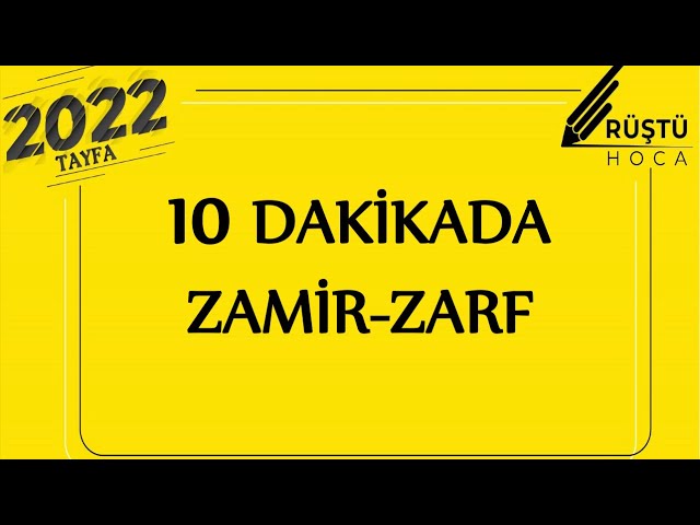 IN 10 MINUTES | Pronoun-Adverb | RÜŞTÜ HOCA