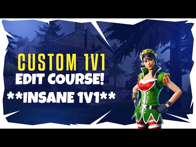 CRAZY 1v1 Editing Course - Custom Creative Map | INSANE 1v1 BATTLE!
