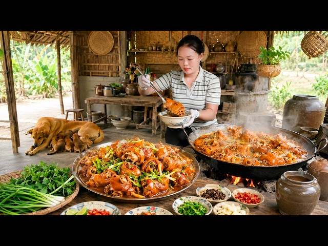 Cooking Tender Meat-Stuffed Tofu Simmered in Rich Tomato Sauce | Preparing Delicious Dishes to Sell