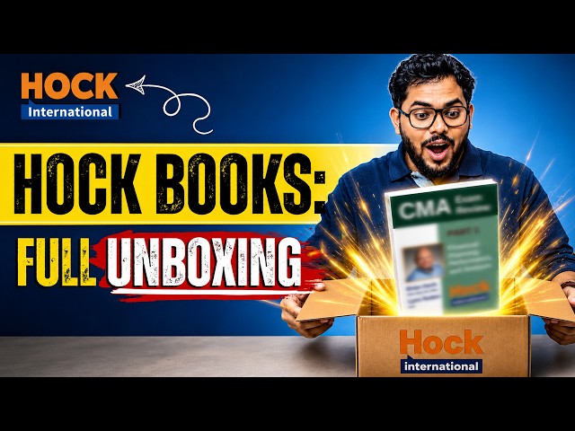 Unboxing Hock US CMA Study Material - What's Inside?