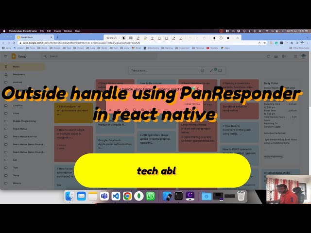 Outside handle using PanResponder in react native