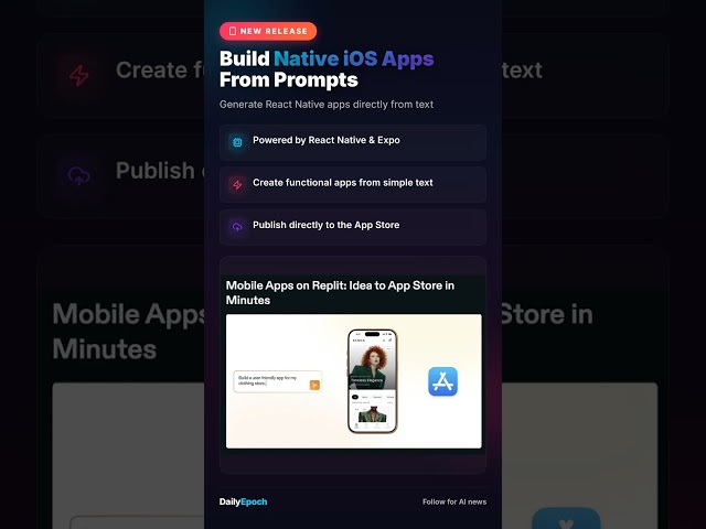 Replit AI Native iOS Apps From Prompts