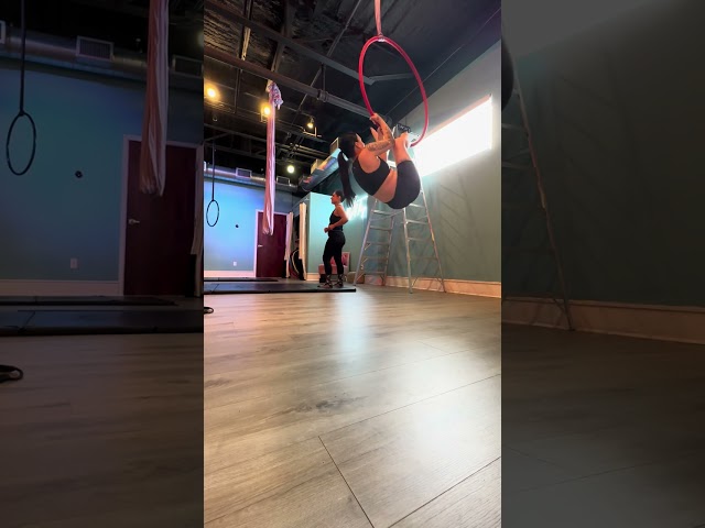 Aerial hoop  #aerialhoop #fitness #gym #aerialfitness
