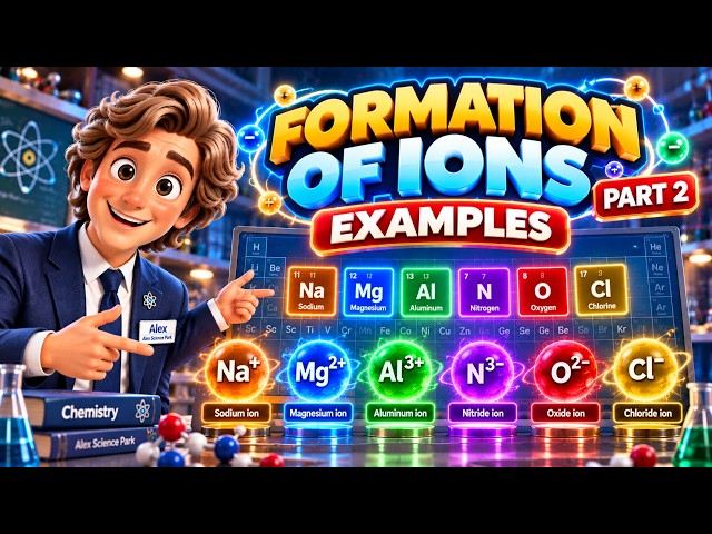 Formation of Ions Examples | Cations & Anions | Part 2