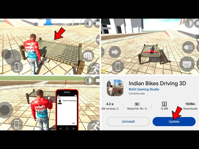 New Update Charpai Car Cheat Code In Indian Bike Driving 3D 🤑| Indian Bike Driving 3d New Update 🔥