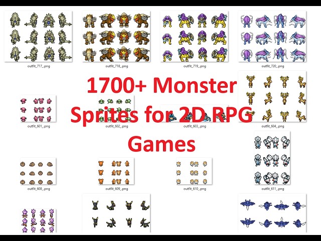 1700+ Pokémon Sprites Pack for RPG Maker, Unity, Godot & Tibia (2D Game Assets)