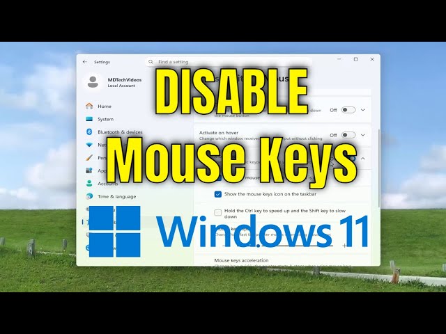 How To Disable Mouse Keys on Windows 11 [Guide]