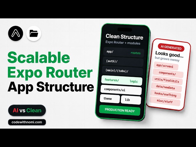 The Best Expo Router Folder Structure for Scalable Apps | React Native Tutorial | Beginners