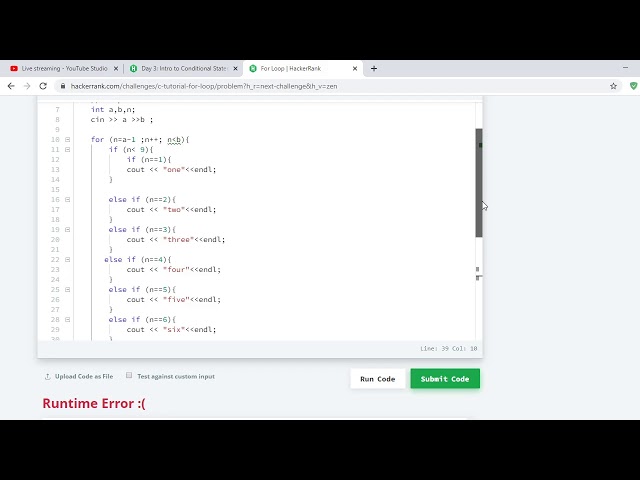 hackerrank tutorial | conditional statement | c++