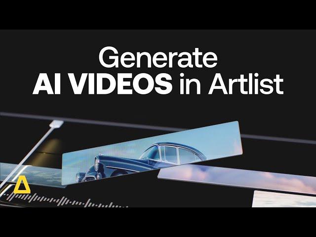 How to use Artlist's AI image and video generator