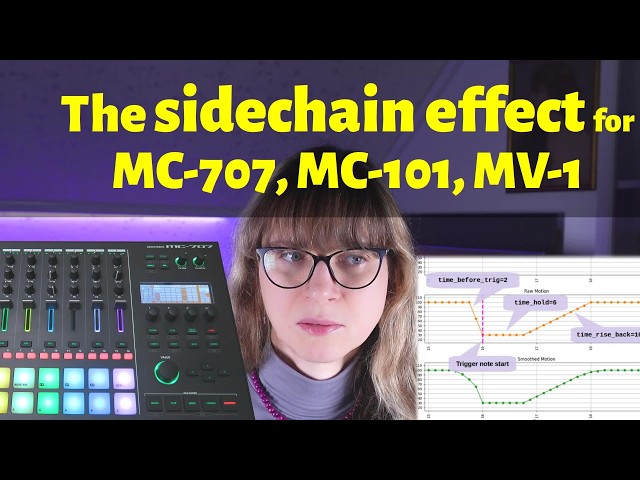 The Sidechain Effect for Roland MC-101, MC-707, & MV-1 (or the closest we can get to it)