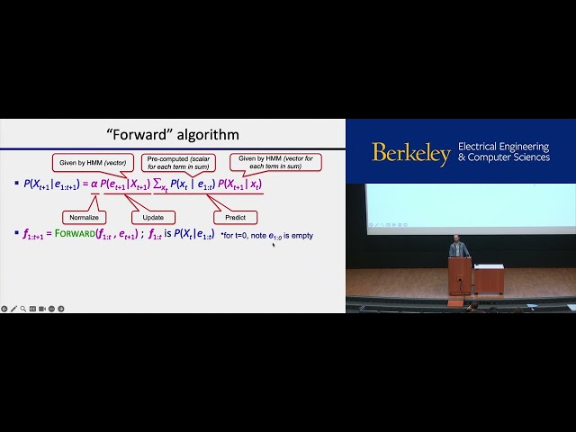 [CS188 SP24] LEC15 - HMMs: Forward & Viterbi Algorithms, Dynamic Bayes Nets, Particle Filtering