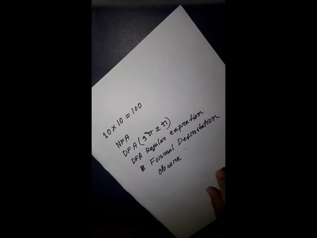 THEORY OF COMPUTATION-TOC || MID TERM || ACS LIVE CLASS
