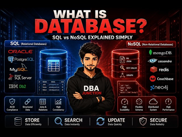 What is a Database? SQL vs NoSQL Explained | RDBMS Explained for Beginners  #database  #oracle  #ai