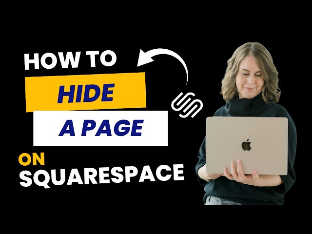 Need to Hide a Page in Squarespace? Watch This!