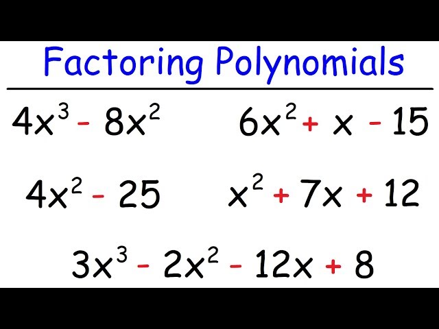 How To Factor Polynomials The Easy Way!