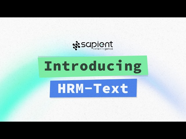 Introducing HRM-Text