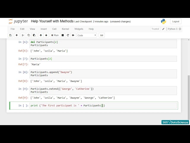 Sequences in Python | Using Methods for Lists & Strings | Python Tutorial for Beginners