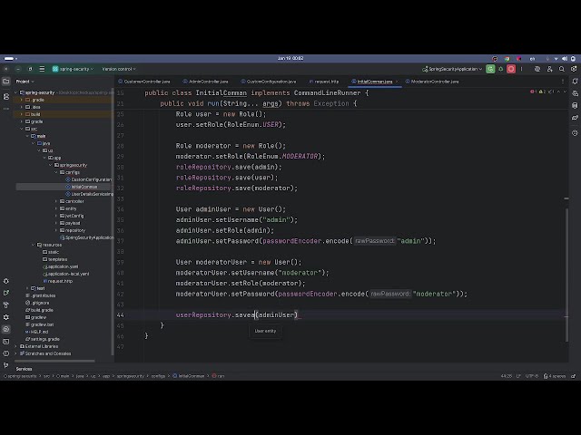 Spring-security role based authentication