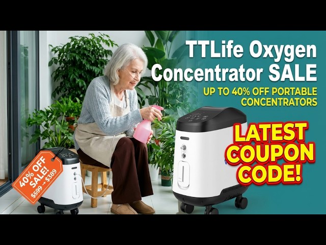 TTLife Oxygen Concentrator Coupon Code & Sale Save 40% on VARON Home & Portable Oxygen Concentrators