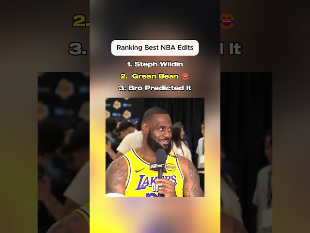 Ranking Best NBA Edits