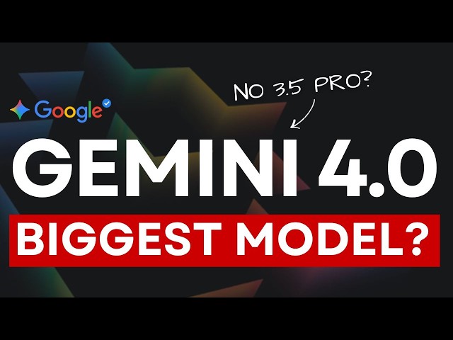 Gemini 4 Is Coming, 3.5 Pro Is Being Left Behind!