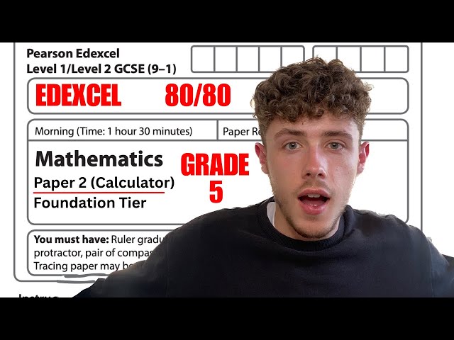 GCSE Maths Edexcel Paper 2 Foundation | How to get a Grade 5