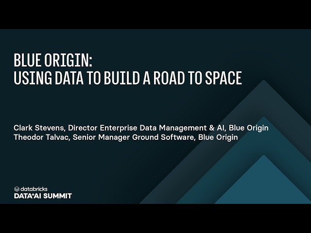 Blue Origin — Using Data to Build a Road to Space