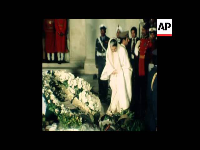 SYND 13 2 77 PRESIDENT AHMED'S BODY LYING IN STATE