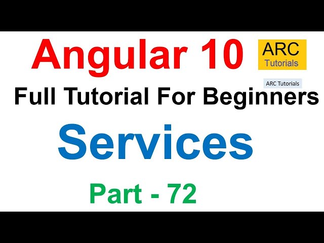Angular 10 Tutorial #72 - Services Tutorial | Angular 10 Tutorial For Beginners