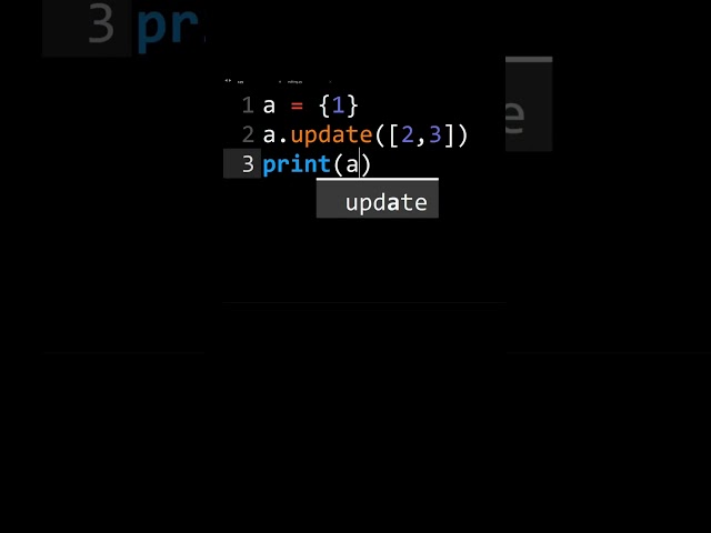 Python Set Update Basics