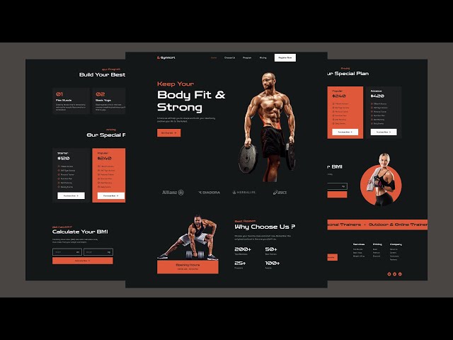Create a Responsive Gym Website using HTML / CSS / JavaScript - Step-by-step Tutorial