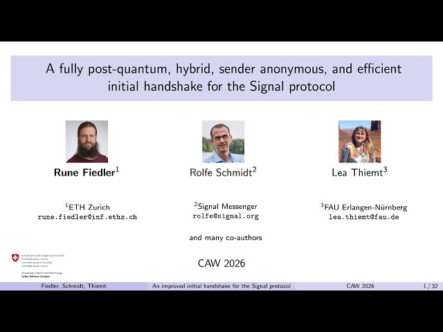 A fully post-quantum, hybrid, sender anonymous & efficient initial handshake for Signal [CAW 2026]