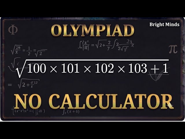Nice Olympiad Math Problem || Only For Bright Minds || Can You Solve This ?