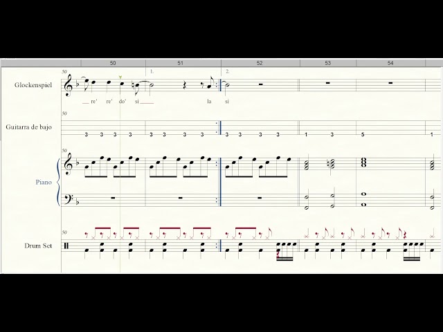Bailando solo - Partitura