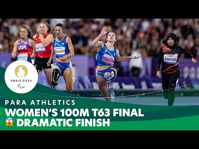 😱 Dramatic Finish in the Women's 100m T63 Event | Para Athletics - Paris 2024 Paralympics