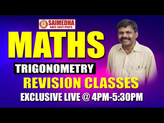 AP/TG ECET 2025 II MATHS - PREPARATION LIVE II SAIMEDHA