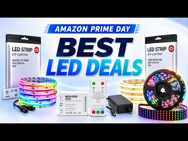 BEST Prime Day Deals on LED Supplies (power, LEDs, matrix, jst clips, controllers, COB) + AliExpress