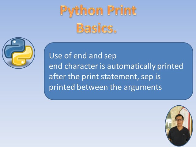 Using Sep and End in Python Print