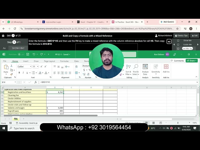 Excel - Chapter 02 - Working with Formulas and Functions | excel  Chapter 02  Working with Formulas