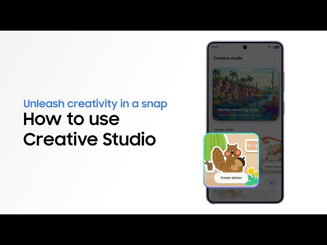 How to use Creative Studio | Galaxy AI | Galaxy S26 Series | Samsung