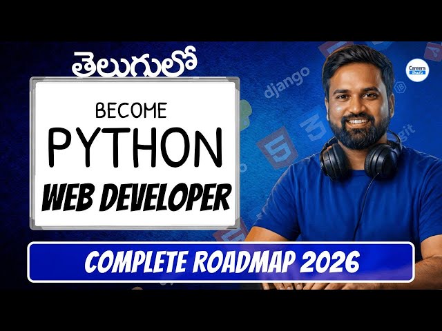 Python Web Development Roadmap 2026 in Telugu | Python, HTML, CSS, JS, Django & SQL | Mohan KTK