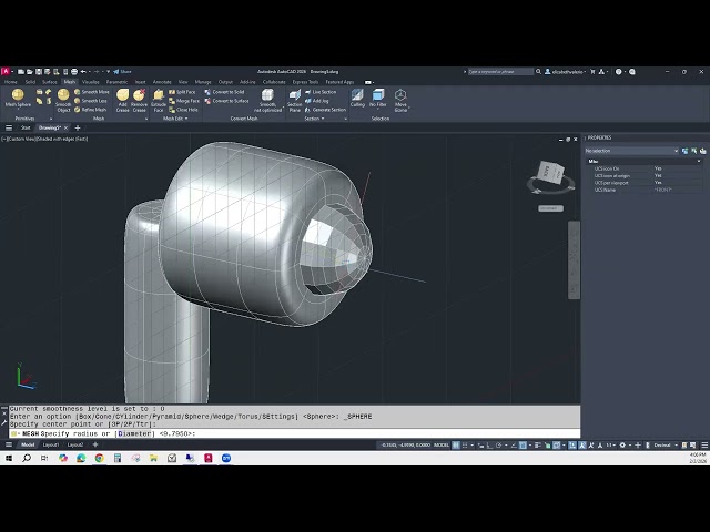 AutoCAD Tutorial - 3D Mesh Modeling